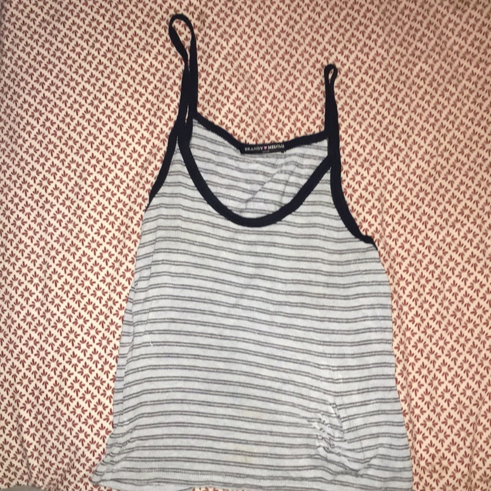 BLUE AND WHITE BRANDY TANK😇